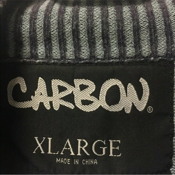 Carbon Pullover Sweater Sweatshirt Men's Size XL Gray 1/4 zip‎   Cotton Neutral - Picture 5 of 7